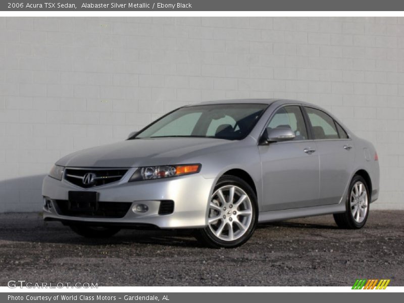 Alabaster Silver Metallic / Ebony Black 2006 Acura TSX Sedan