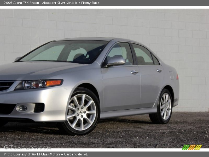Alabaster Silver Metallic / Ebony Black 2006 Acura TSX Sedan