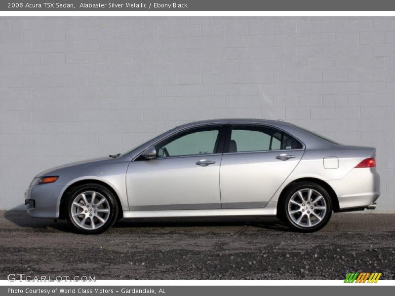 Alabaster Silver Metallic / Ebony Black 2006 Acura TSX Sedan