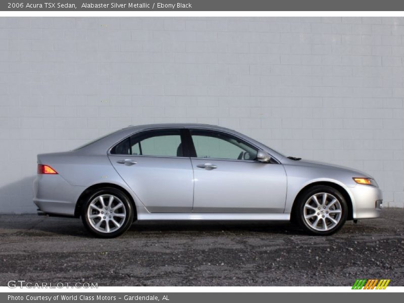 Alabaster Silver Metallic / Ebony Black 2006 Acura TSX Sedan