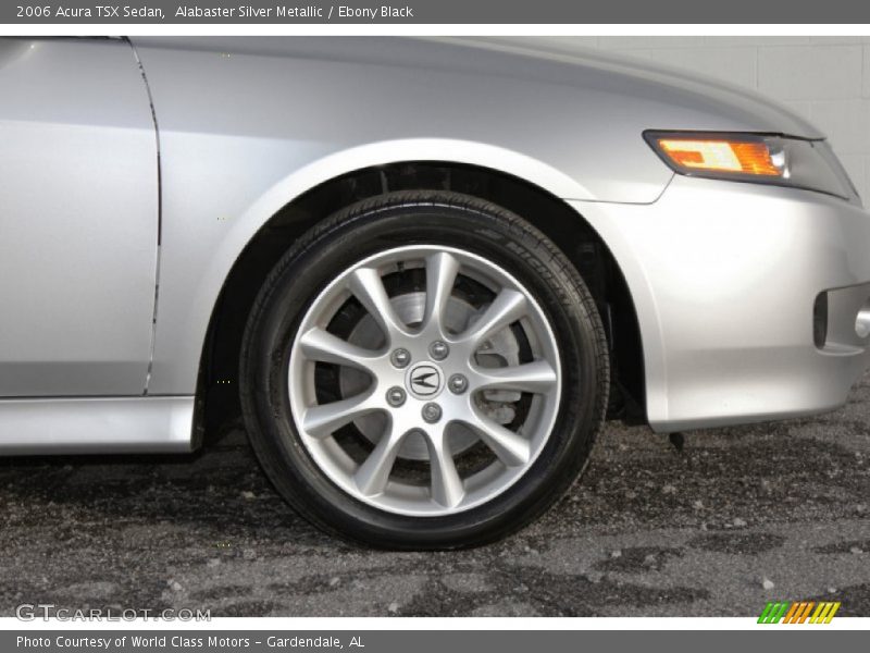 Alabaster Silver Metallic / Ebony Black 2006 Acura TSX Sedan