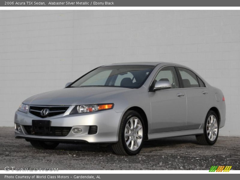 Alabaster Silver Metallic / Ebony Black 2006 Acura TSX Sedan