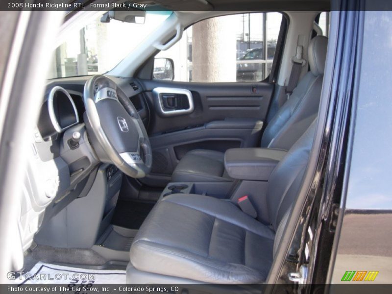 Formal Black / Gray 2008 Honda Ridgeline RTL