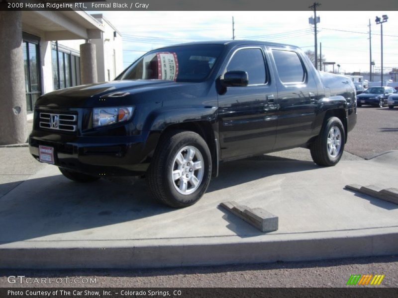 Formal Black / Gray 2008 Honda Ridgeline RTL