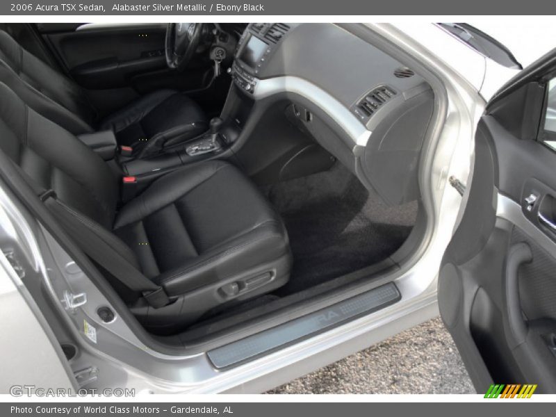 Alabaster Silver Metallic / Ebony Black 2006 Acura TSX Sedan