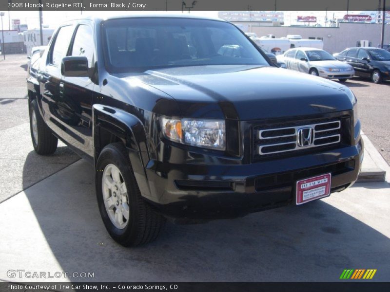 Formal Black / Gray 2008 Honda Ridgeline RTL