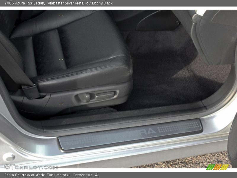 Alabaster Silver Metallic / Ebony Black 2006 Acura TSX Sedan