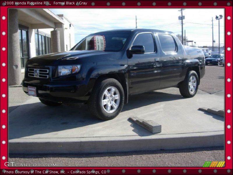 Formal Black / Gray 2008 Honda Ridgeline RTL
