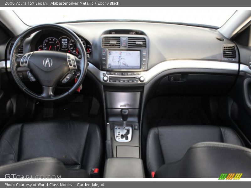 Alabaster Silver Metallic / Ebony Black 2006 Acura TSX Sedan
