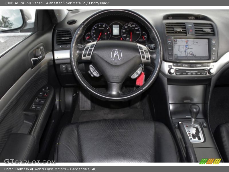 Alabaster Silver Metallic / Ebony Black 2006 Acura TSX Sedan