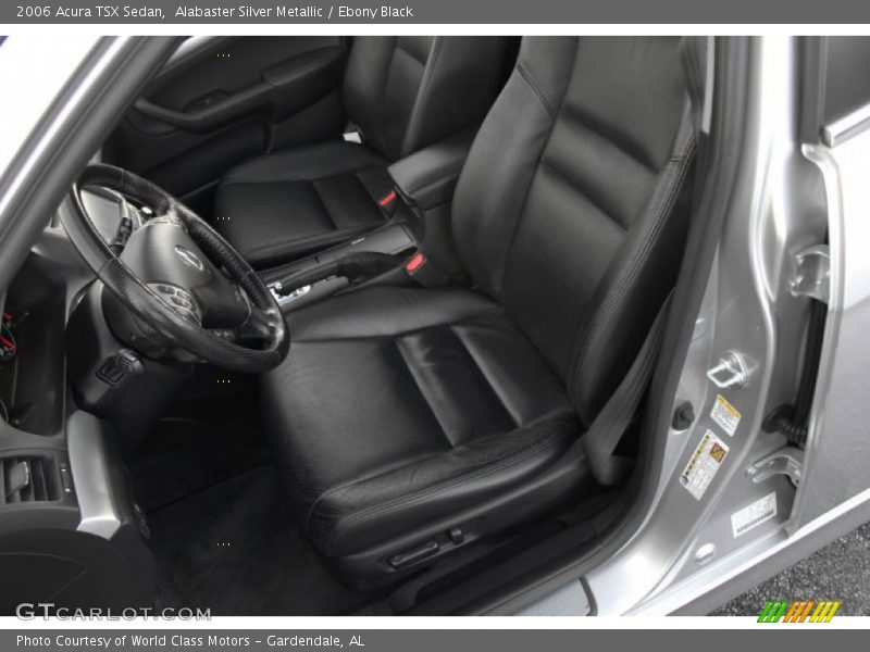 Alabaster Silver Metallic / Ebony Black 2006 Acura TSX Sedan