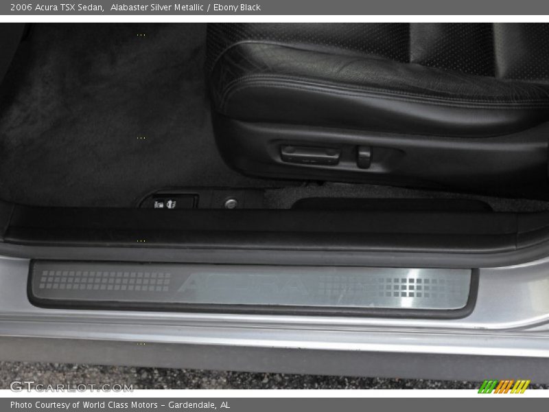 Alabaster Silver Metallic / Ebony Black 2006 Acura TSX Sedan