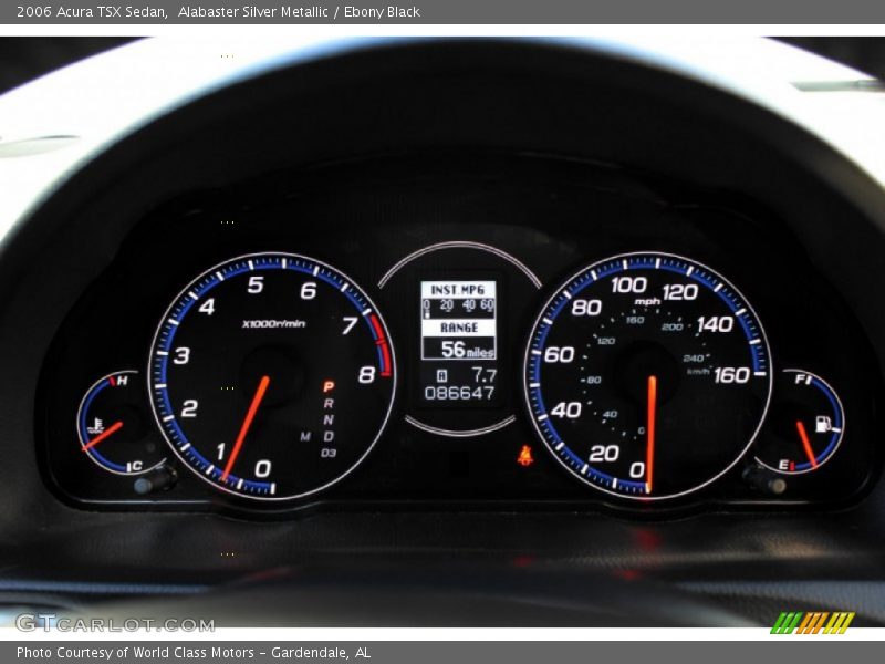 Alabaster Silver Metallic / Ebony Black 2006 Acura TSX Sedan