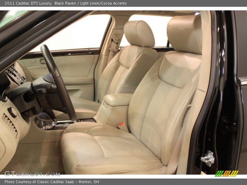 Black Raven / Light Linen/Cocoa Accents 2011 Cadillac DTS Luxury