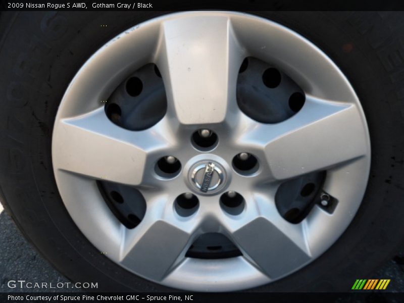 Gotham Gray / Black 2009 Nissan Rogue S AWD