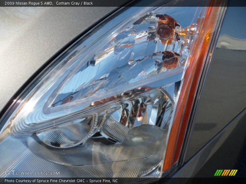 Gotham Gray / Black 2009 Nissan Rogue S AWD