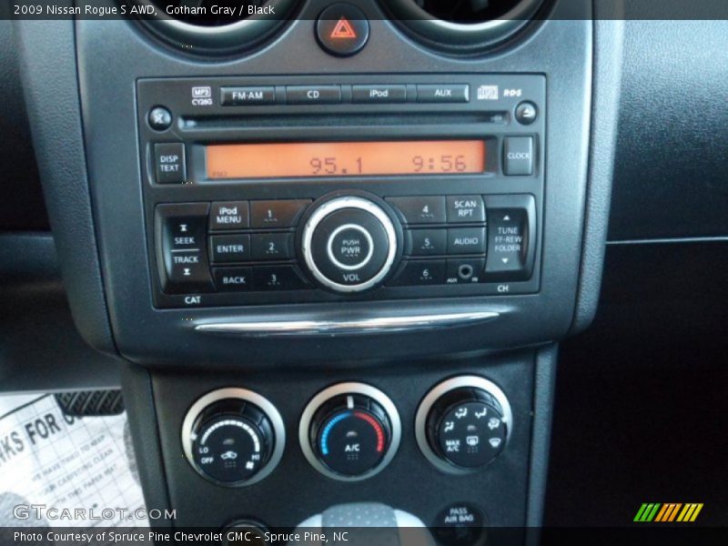 Gotham Gray / Black 2009 Nissan Rogue S AWD