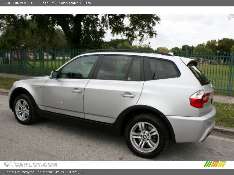 Titanium Silver Metallic / Black 2006 BMW X3 3.0i