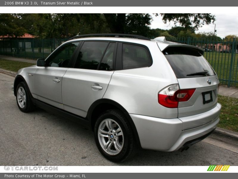 Titanium Silver Metallic / Black 2006 BMW X3 3.0i