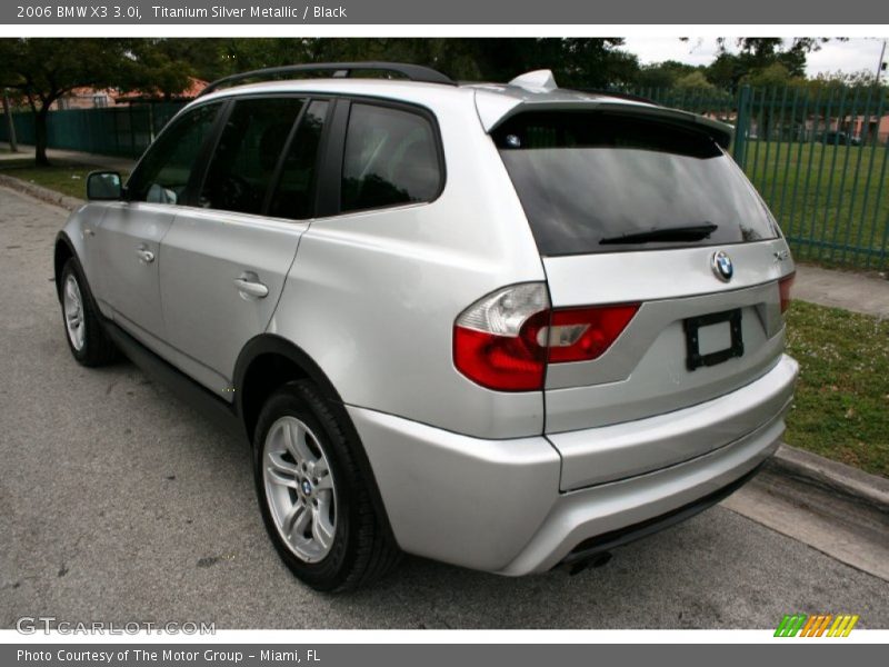 Titanium Silver Metallic / Black 2006 BMW X3 3.0i