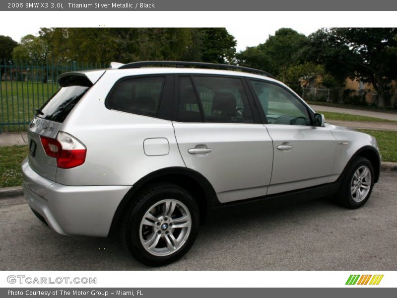 Titanium Silver Metallic / Black 2006 BMW X3 3.0i