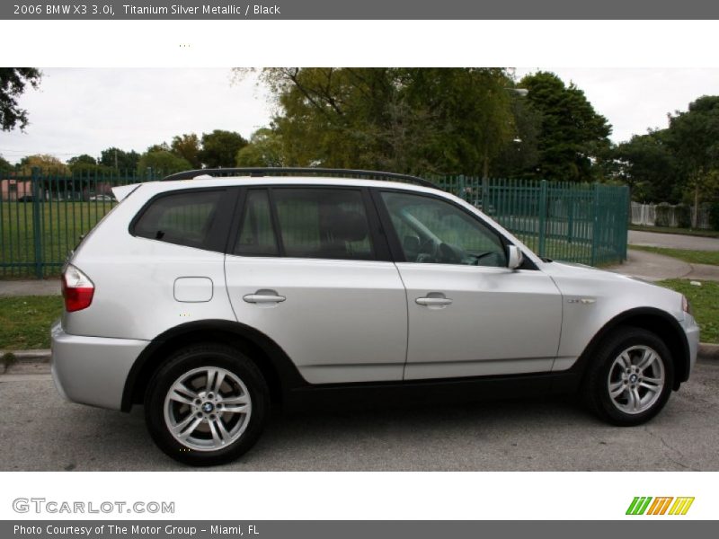 Titanium Silver Metallic / Black 2006 BMW X3 3.0i