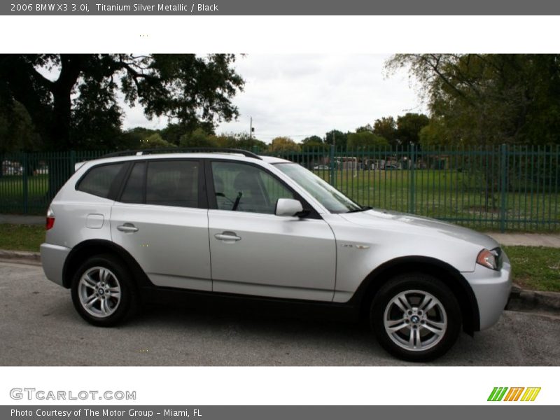 Titanium Silver Metallic / Black 2006 BMW X3 3.0i