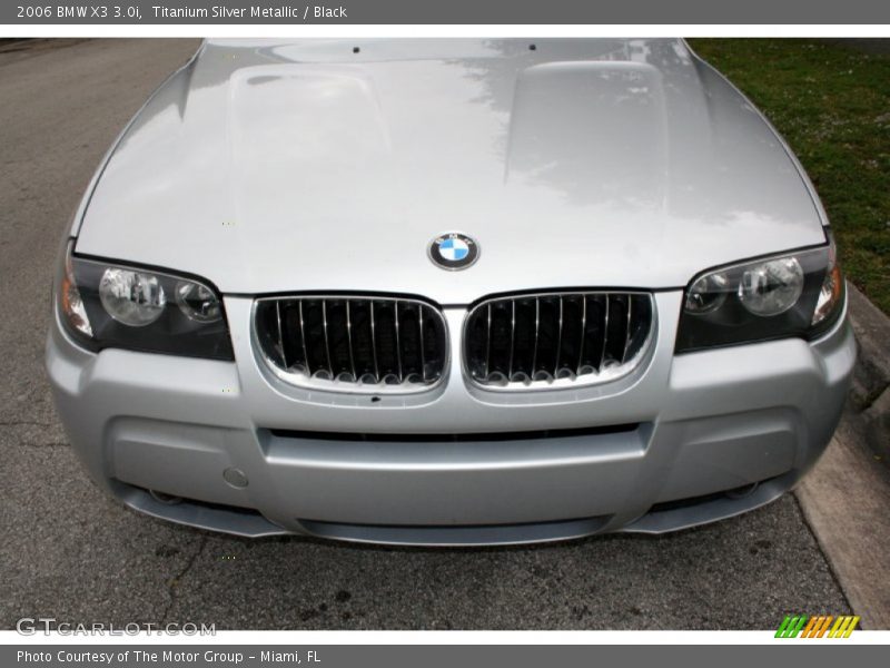 Titanium Silver Metallic / Black 2006 BMW X3 3.0i