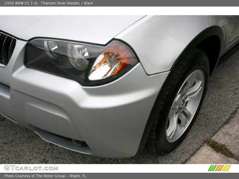 Titanium Silver Metallic / Black 2006 BMW X3 3.0i