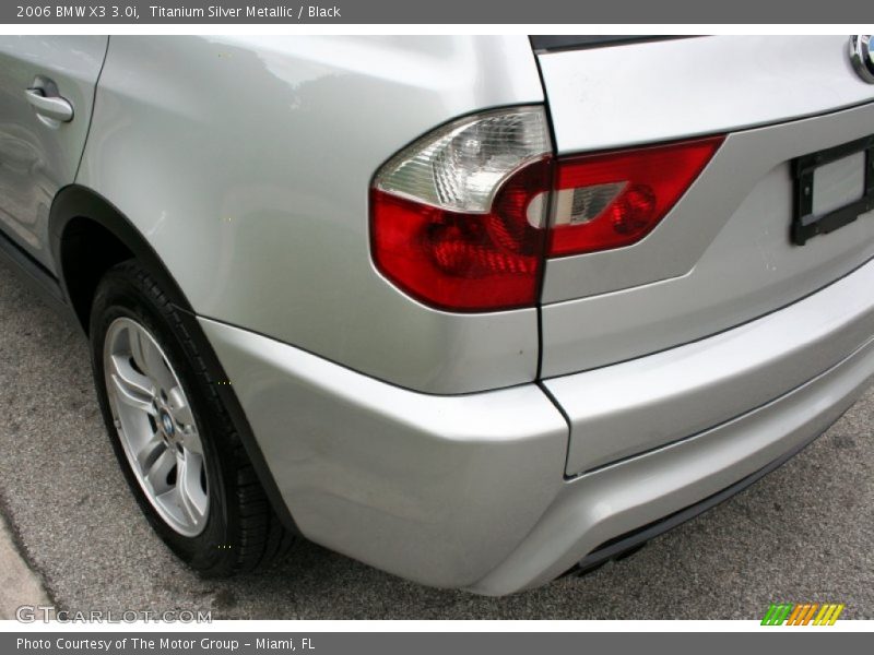 Titanium Silver Metallic / Black 2006 BMW X3 3.0i