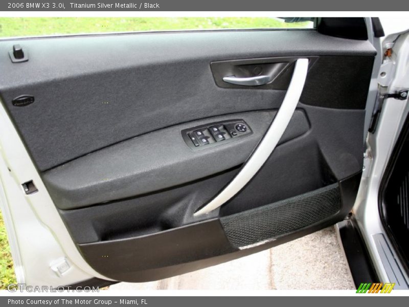Titanium Silver Metallic / Black 2006 BMW X3 3.0i