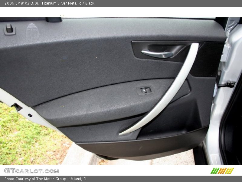Titanium Silver Metallic / Black 2006 BMW X3 3.0i