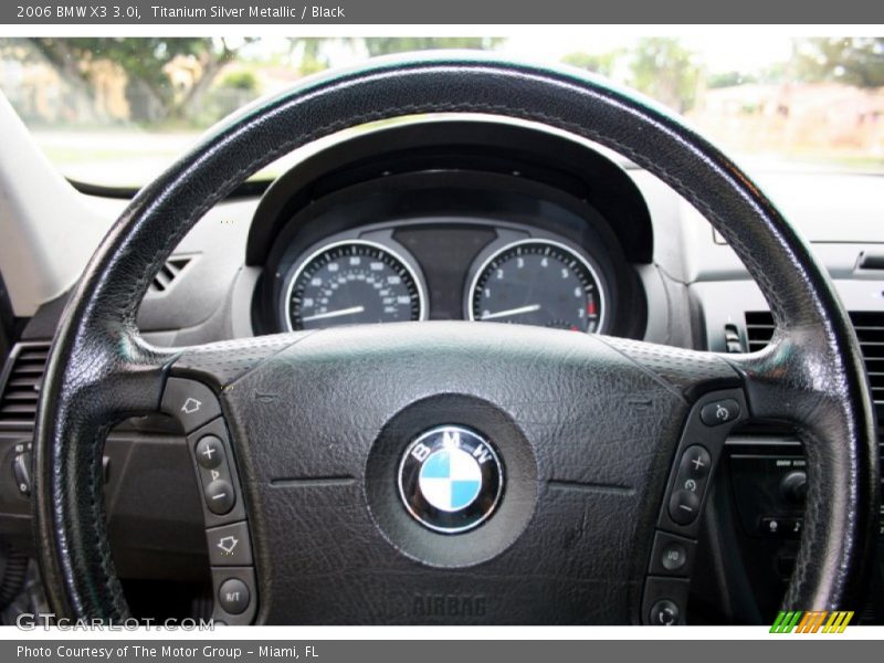 Titanium Silver Metallic / Black 2006 BMW X3 3.0i