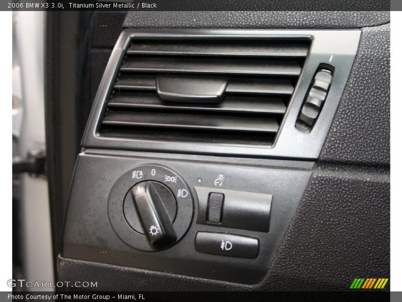 Titanium Silver Metallic / Black 2006 BMW X3 3.0i