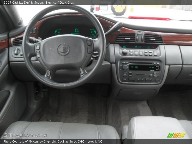 Blue Ice / Dark Gray 2005 Cadillac DeVille Sedan