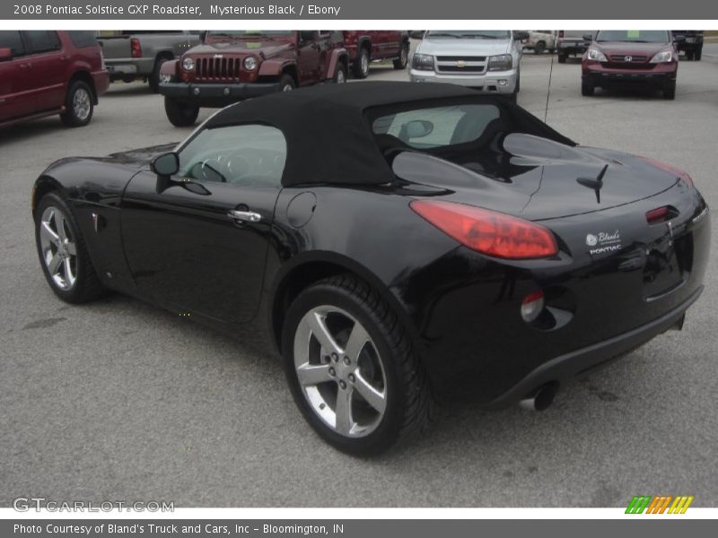 Mysterious Black / Ebony 2008 Pontiac Solstice GXP Roadster