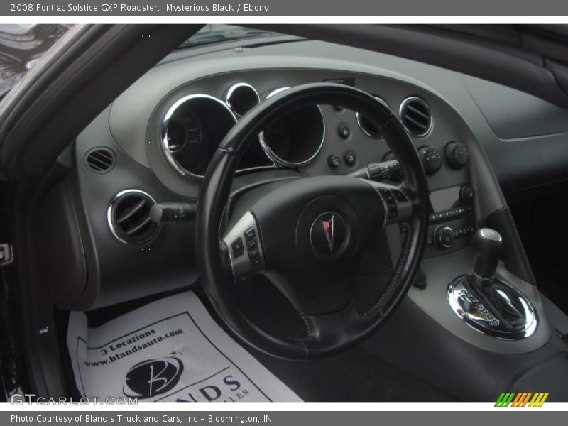 Mysterious Black / Ebony 2008 Pontiac Solstice GXP Roadster
