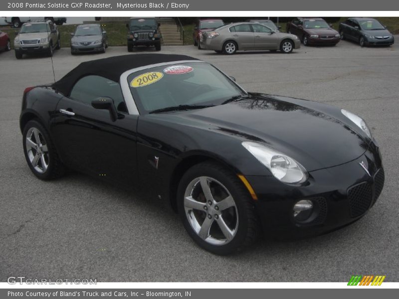 Mysterious Black / Ebony 2008 Pontiac Solstice GXP Roadster