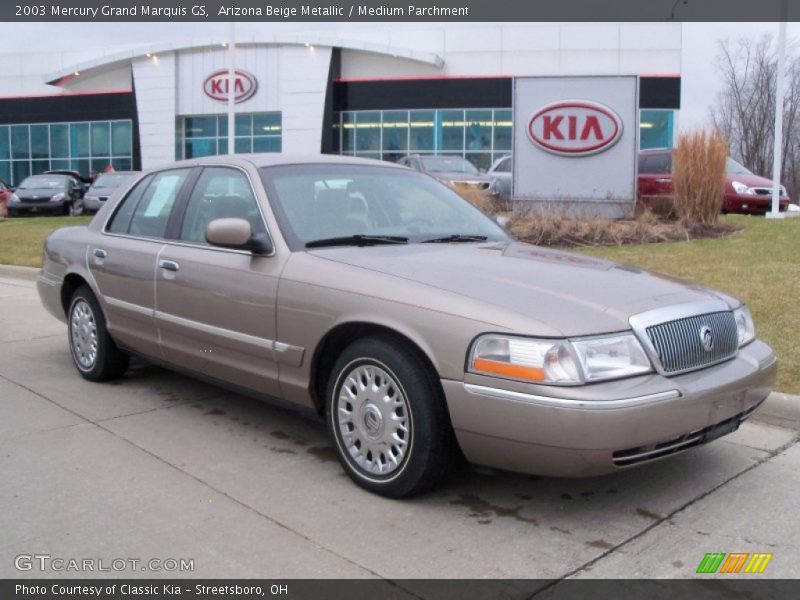 Arizona Beige Metallic / Medium Parchment 2003 Mercury Grand Marquis GS