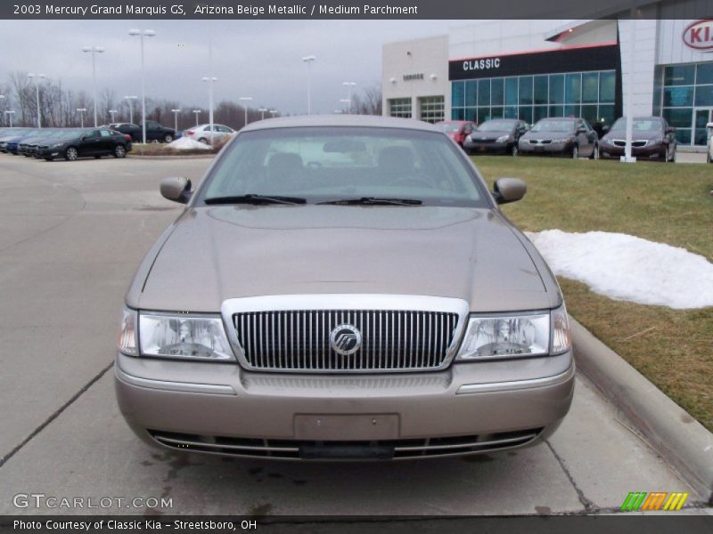 Arizona Beige Metallic / Medium Parchment 2003 Mercury Grand Marquis GS