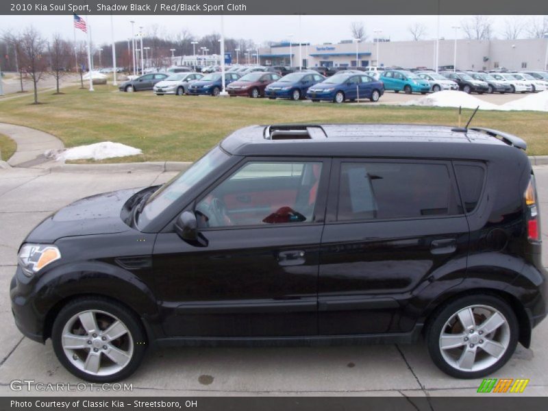 Shadow Black / Red/Black Sport Cloth 2010 Kia Soul Sport