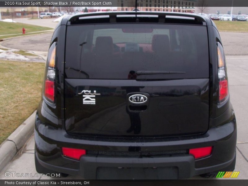Shadow Black / Red/Black Sport Cloth 2010 Kia Soul Sport