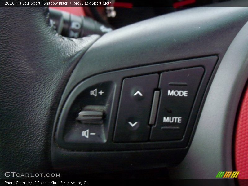 Shadow Black / Red/Black Sport Cloth 2010 Kia Soul Sport