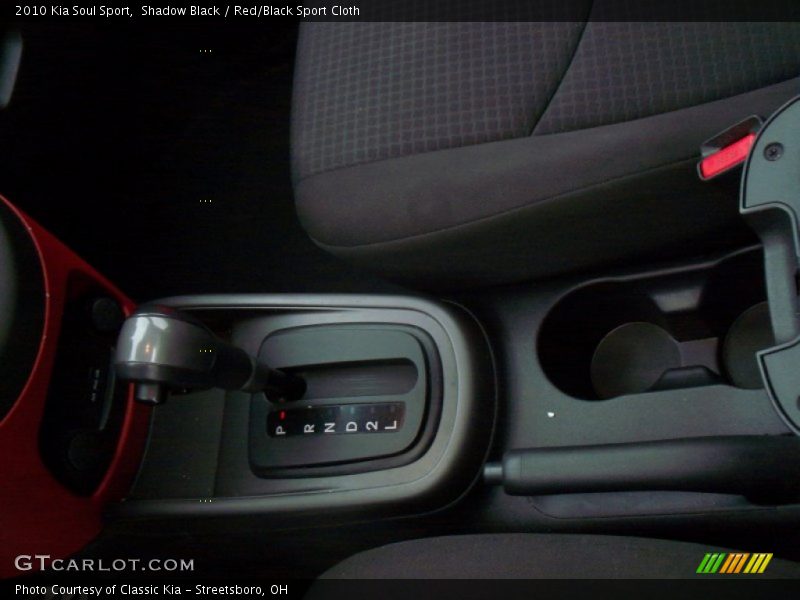 Shadow Black / Red/Black Sport Cloth 2010 Kia Soul Sport