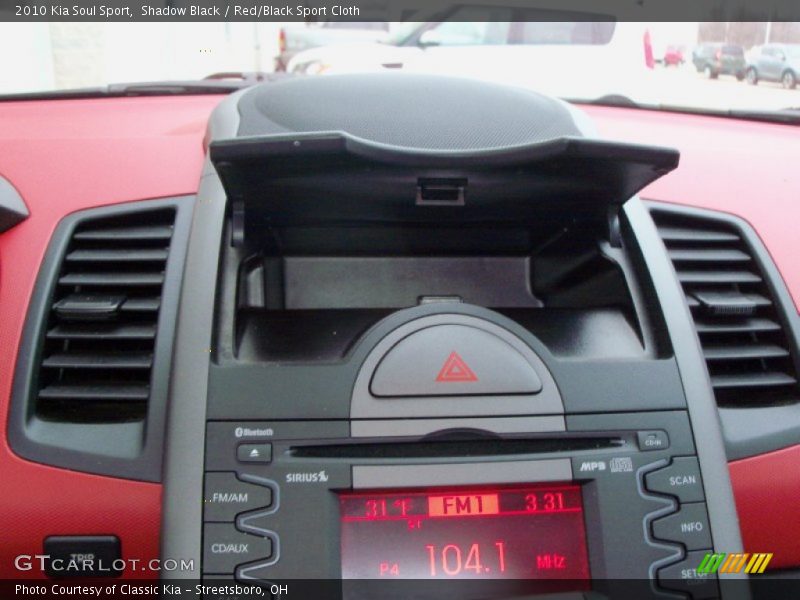 Shadow Black / Red/Black Sport Cloth 2010 Kia Soul Sport