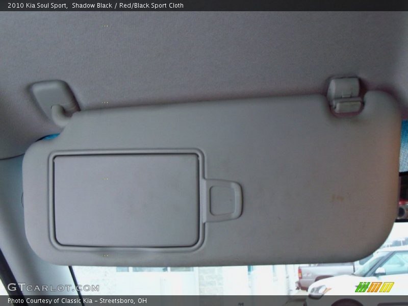 Shadow Black / Red/Black Sport Cloth 2010 Kia Soul Sport