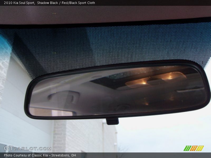 Shadow Black / Red/Black Sport Cloth 2010 Kia Soul Sport