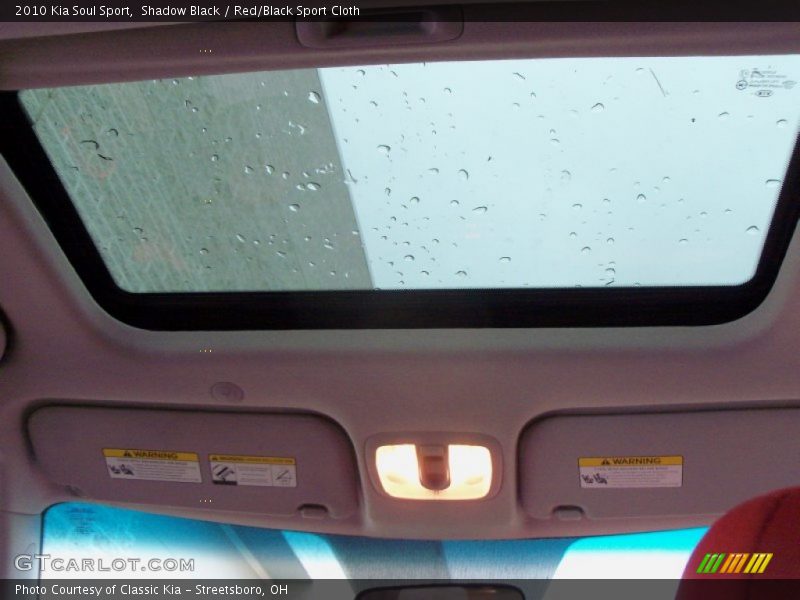 Shadow Black / Red/Black Sport Cloth 2010 Kia Soul Sport