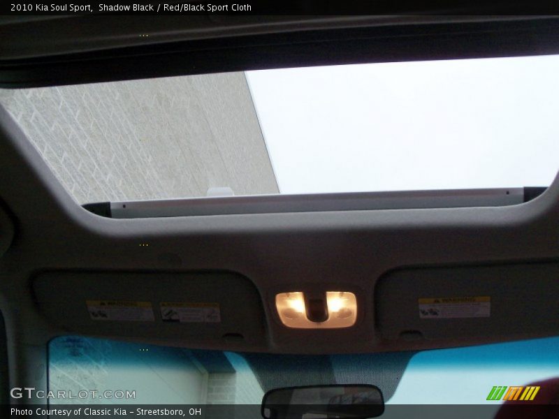 Shadow Black / Red/Black Sport Cloth 2010 Kia Soul Sport