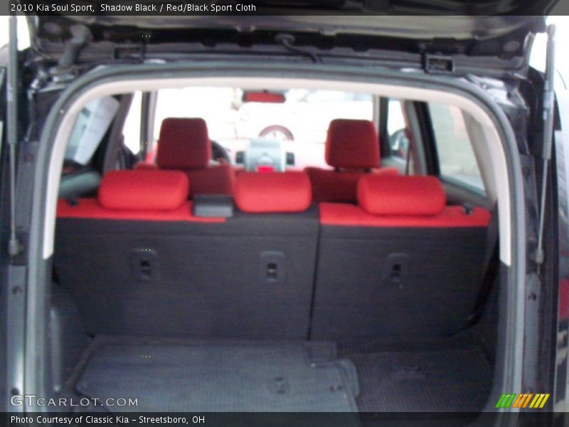 Shadow Black / Red/Black Sport Cloth 2010 Kia Soul Sport